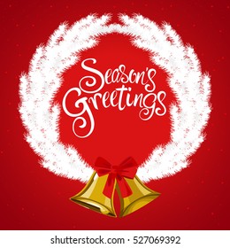 Christmas decoration and ornament with Season's Greeting text