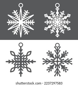 christmas decoration ornaments elements vector design 