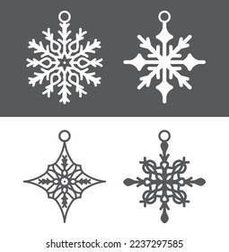 christmas decoration ornaments elements vector design 
