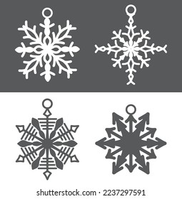 christmas decoration ornaments elements vector design 