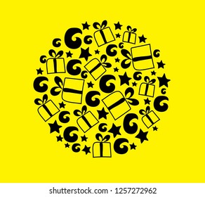 Christmas decoration pattern. Vector illustration