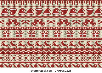 Christmas decoration patterns are modeled from knitting. They can be used as fabric patterns, glass patterns, furniture patterns, and as gifts.