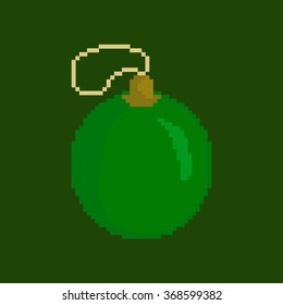Christmas decoration. Pixel ball.