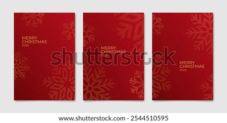 Christmas decoration poster background. Abstract greeting card christmas and New Year design holiday cover template with snowflakes dots. Vector illustration