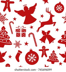 christmas decoration seamless pattern