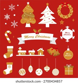 Christmas Decoration Set Illustration :  Vector