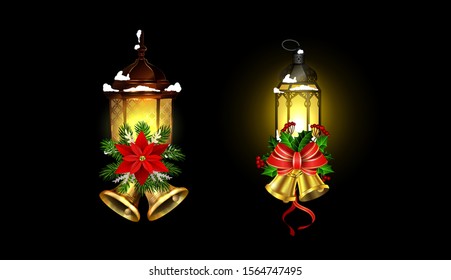Christmas decoration with street light cpllection