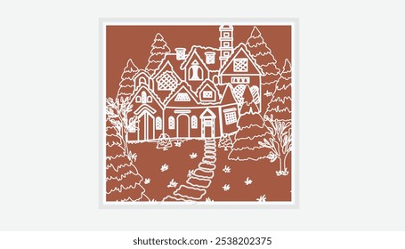 Christmas decoration with Christmas tree.