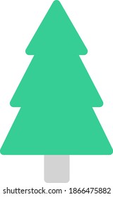 Christmas Decoration Tree Concept Icon Illustration