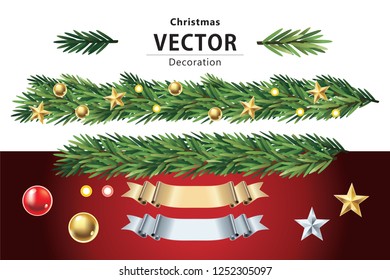 Christmas decoration vector