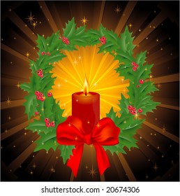 Decoración navideña. Vector.