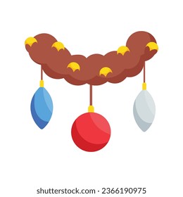 Christmas decoration vector colorful stickers Icon Design illustration. EPS 10 File