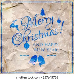 Christmas decoration vector design elements collection. Typographic elements, vintage labels, frames, ribbons, set. Flourishes calligraphic.