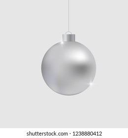 Christmas Decoration vector element. Christmas ball. Holiday decor ball. Christmas background.