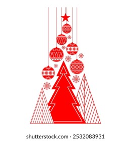 Christmas Decoration Vector. Elements for Christmas Cards