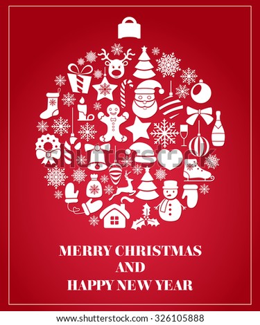 Christmas decoration. Vector illustration