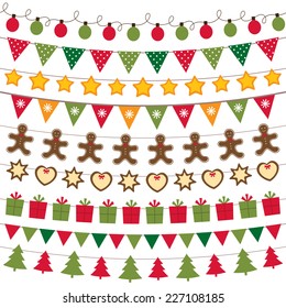 Christmas decoration vector set