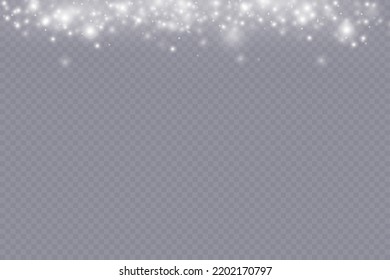 Christmas decoration.Dust.Light effect.A scattering of sparkling particles.
