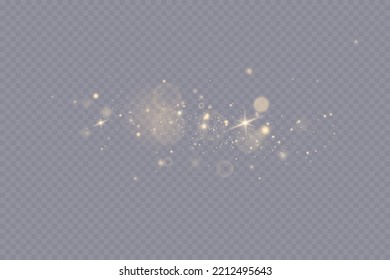 Christmas decoration.Dust.Light effect.A scattering of sparkling particles.