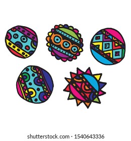 Christmas decorations. Abstract. Vector.  
