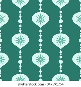 Christmas decorations, balls, seamless pattern