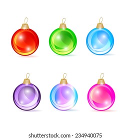 Christmas decorations, balls. Vector Illustration
