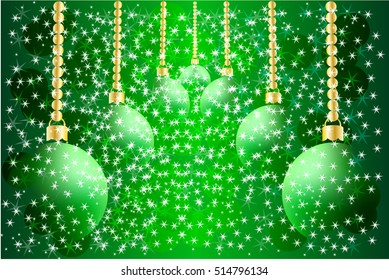  Christmas decorations, Christmas Colorful Background with a of baubles and stars,