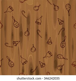 Christmas decorations, hand-drawing, vector, banner, illustration