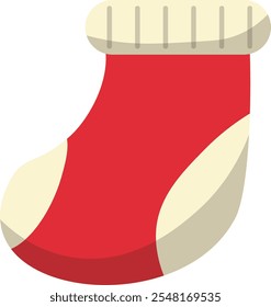 Christmas decorations, holiday gifts, gingerbread men, trees and presents. Vector illustration, sticker collection design and elements for Christmas