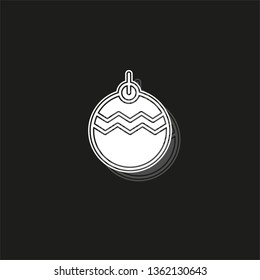 Christmas decorations icon. Logo element illustration. Christmas decorations symbol design collection. Simple