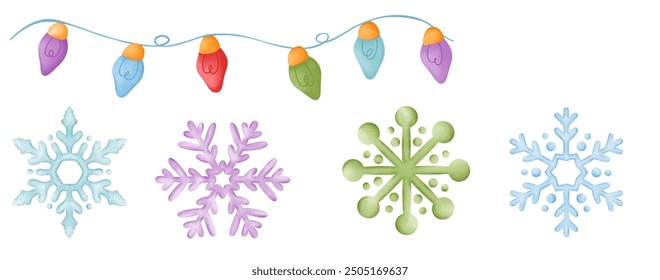 Christmas decorations in November during winter