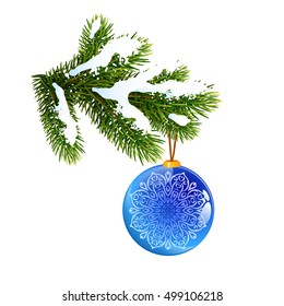 Christmas decorations, realistic vector illustration