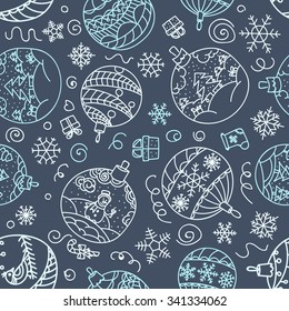 Decoración navideña sin fisuras. ¡Feliz Navidad y Feliz Año Nuevo!