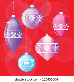Christmas decorations set