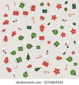 Conjunto de decoraciones de Navidad sin patrón