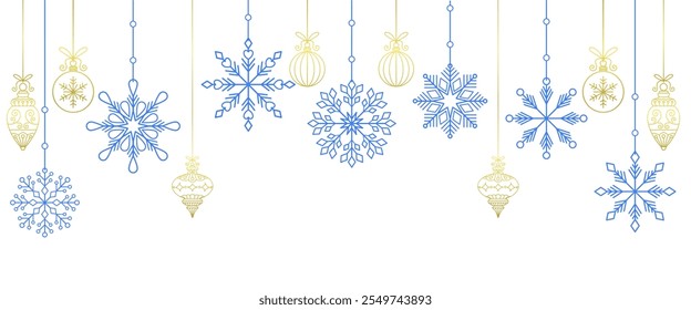 christmas decorations, christmas snowflake background vector eps