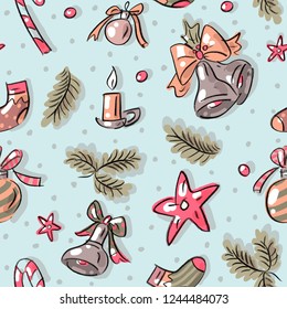Christmas decorations, Christmas tree decorations, Christmas, New year, holiday, bells, Christmas balls