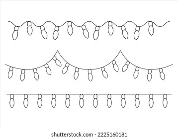 Christmas decorations vector design illustration isolated on white background