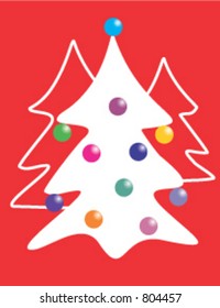 Christmas decorations in vector format.