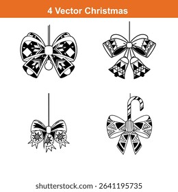 Christmas decorations,Christmas Ornament Glyph Icon,Retro Christmas Ornament Icons
