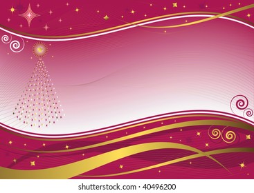 Christmas decorative background (vector)