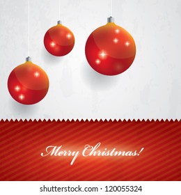 Christmas decorative background - white and red
