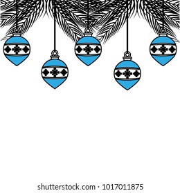Christmas decorative balls hanging