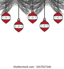 Christmas decorative balls hanging