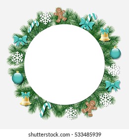 Christmas decorative frame.