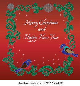 Christmas Decorative greeting card.