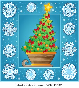 Christmas decorative greeting card 3 - eps10 vector illustration.