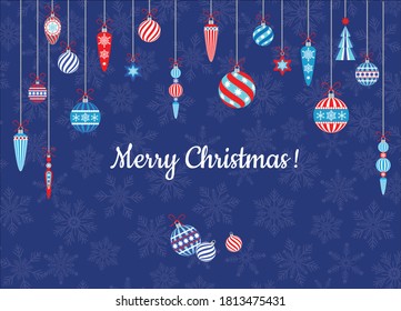 Christmas decorative  greeting card design