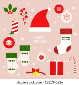 Christmas decorative ornaments.