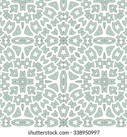 Christmas decorative pattern of blue snowflakes various figures